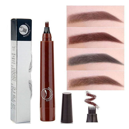 Microblading Eyebrow Pen - Waterproof Wenkbrauwpotlood met Micro-Vork Tip - Natuurlijk Effect