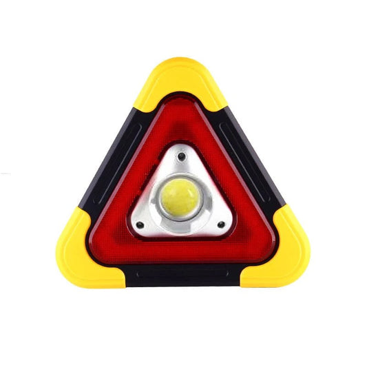 2-in-1 aurinkoenergialla toimiva LED-varoituskolmio