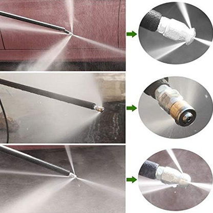 5800 PSI Rioolreinigingsset – Hogedruksproeier en slang voor het ontstoppen van verstopte afvoeren en leidingen