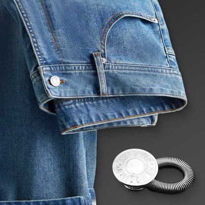 Verende metalen knoopverlenger voor jeans
