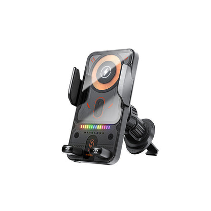 Slimme Auto Telefoonhouder - 15W Snelle Draadloze Oplader - Automatisch Klemmend & Roterend - Universeel