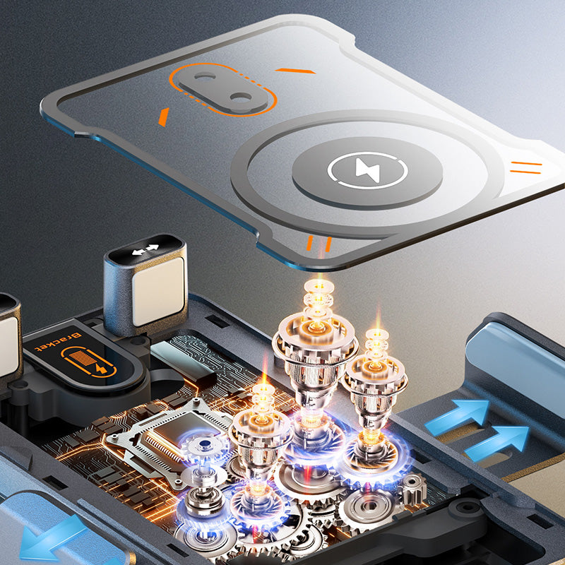 Slimme Auto Telefoonhouder - 15W Snelle Draadloze Oplader - Automatisch Klemmend & Roterend - Universeel
