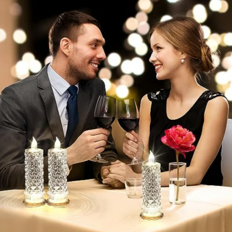 Romanttiset LED-kynttilät – Säästöpakkaus 4 kpl