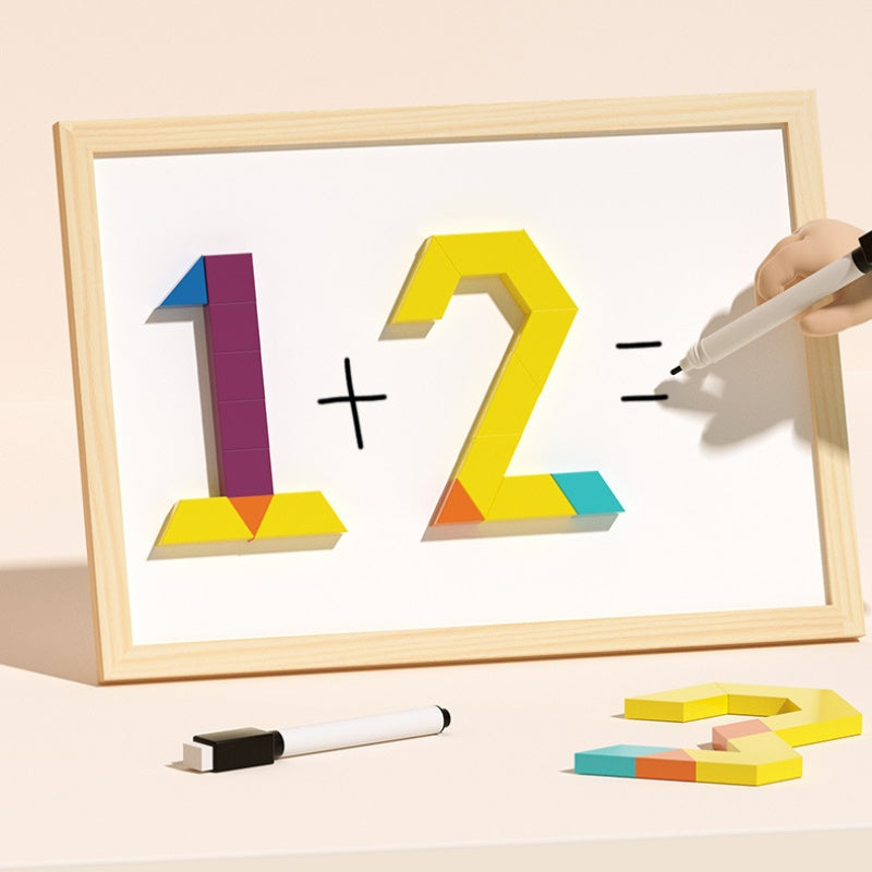 Houten Magneetpuzzel: Vormen & Patronen Maken
