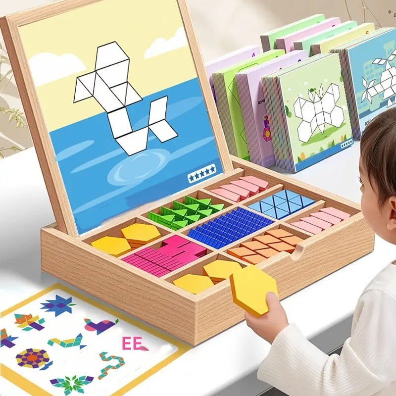 Houten Magneetpuzzel: Vormen & Patronen Maken