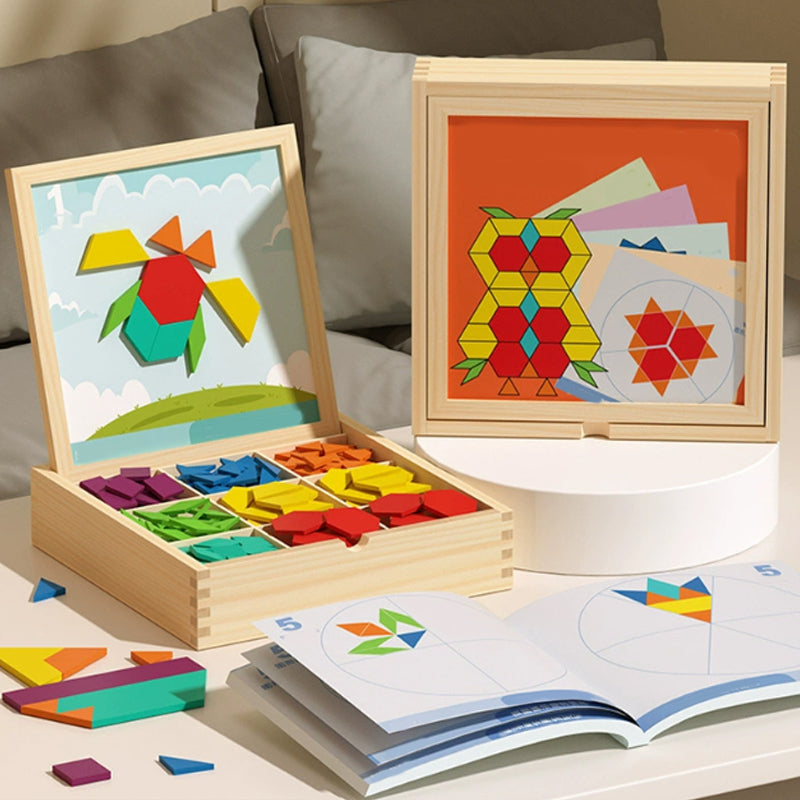 Houten Magneetpuzzel: Vormen & Patronen Maken