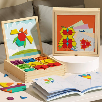 Houten Magneetpuzzel: Vormen & Patronen Maken