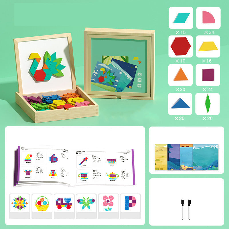Houten Magneetpuzzel: Vormen & Patronen Maken