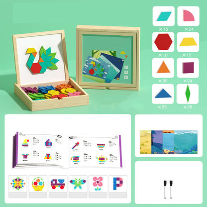 Houten Magneetpuzzel: Vormen & Patronen Maken
