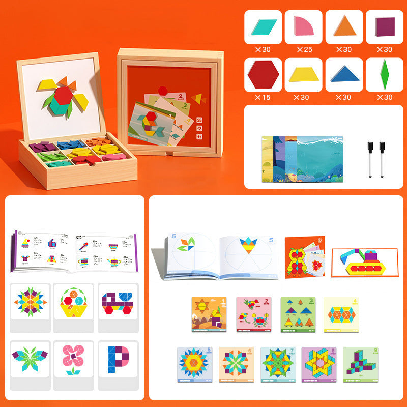 Houten Magneetpuzzel: Vormen & Patronen Maken