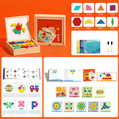 Houten Magneetpuzzel: Vormen & Patronen Maken