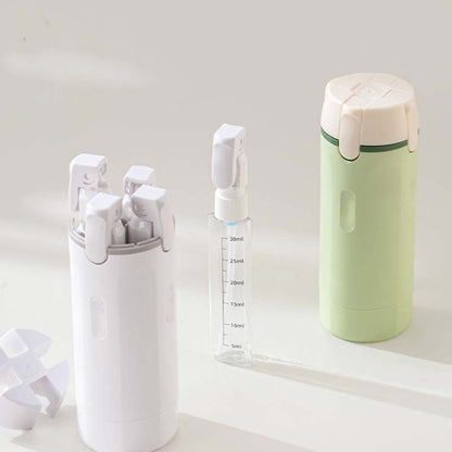 4-in-1 Reisflesjes Set voor Handbagage - Lekvrije Siliconen Reisflessen