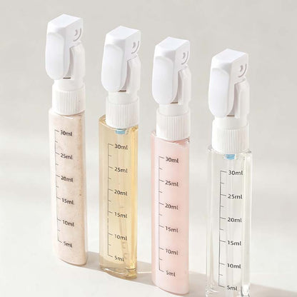 4-in-1 Reisflesjes Set voor Handbagage - Lekvrije Siliconen Reisflessen
