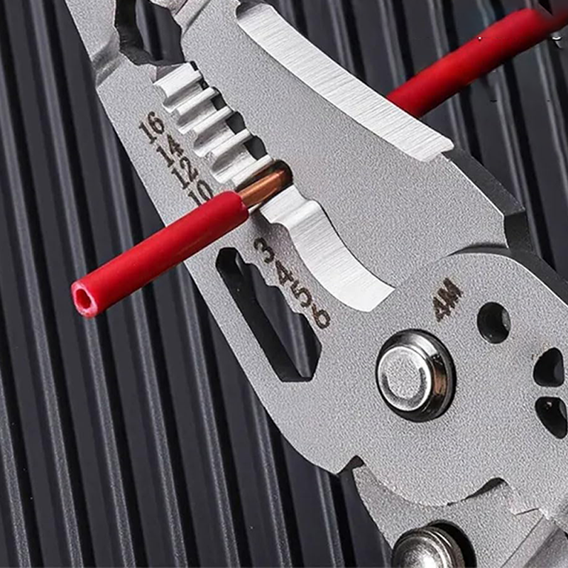Multifunctionele Elektricien Tang - Inklapbaar - Strippen, Knippen & Krimpen