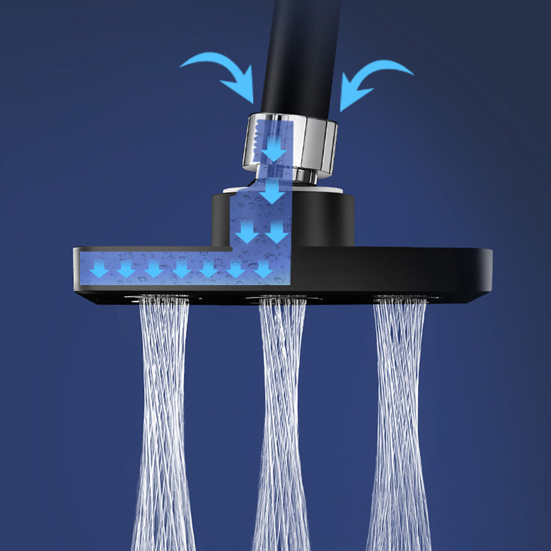 Joustava neliönmuotoinen suihkupää – 360° säädettävä