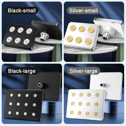 Joustava neliönmuotoinen suihkupää – 360° säädettävä