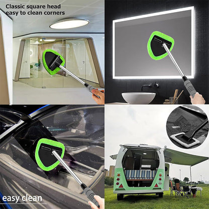 Telescopische Raamwisser Set -Uitschuifbare Steel met Inwasser & Trekker
