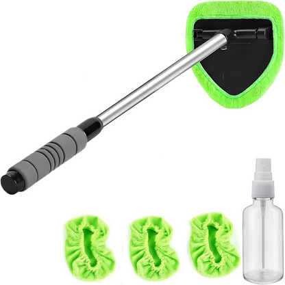 Telescopische Raamwisser Set -Uitschuifbare Steel met Inwasser & Trekker