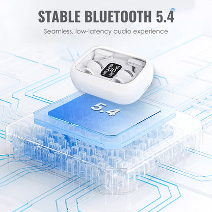 4-in-1 langattomat nappikuulokkeet LED-virtapankkikotelolla