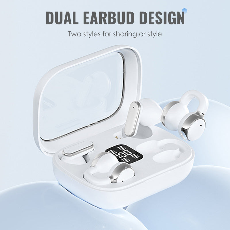 4-in-1 langattomat nappikuulokkeet LED-virtapankkikotelolla