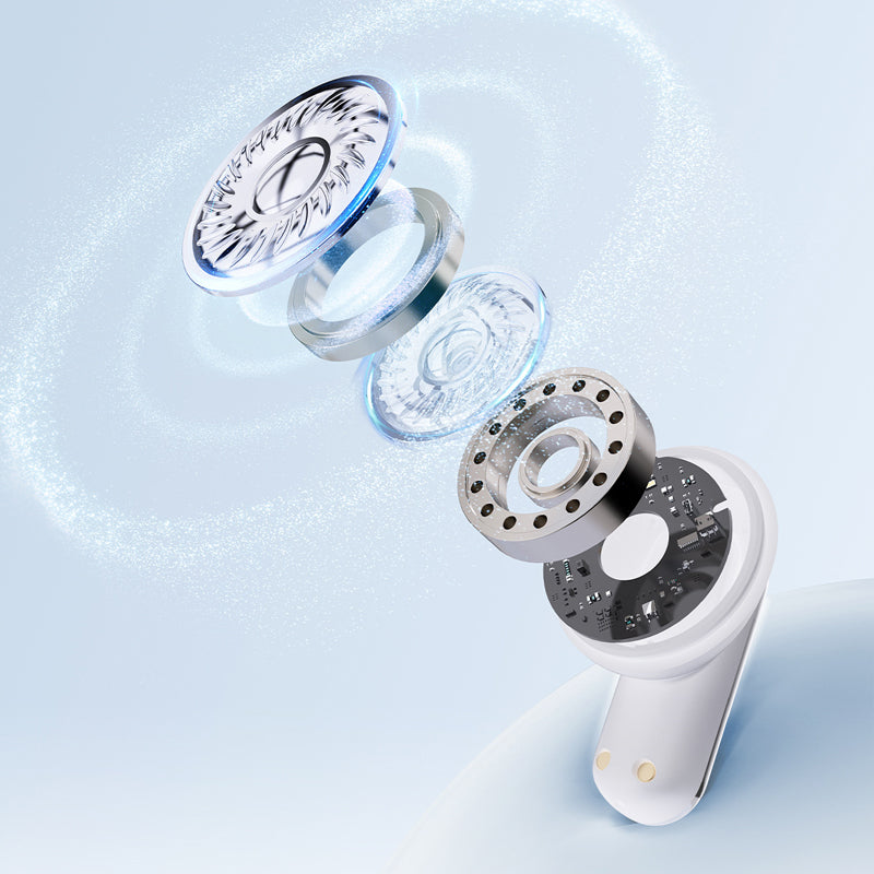 4-in-1 langattomat nappikuulokkeet LED-virtapankkikotelolla