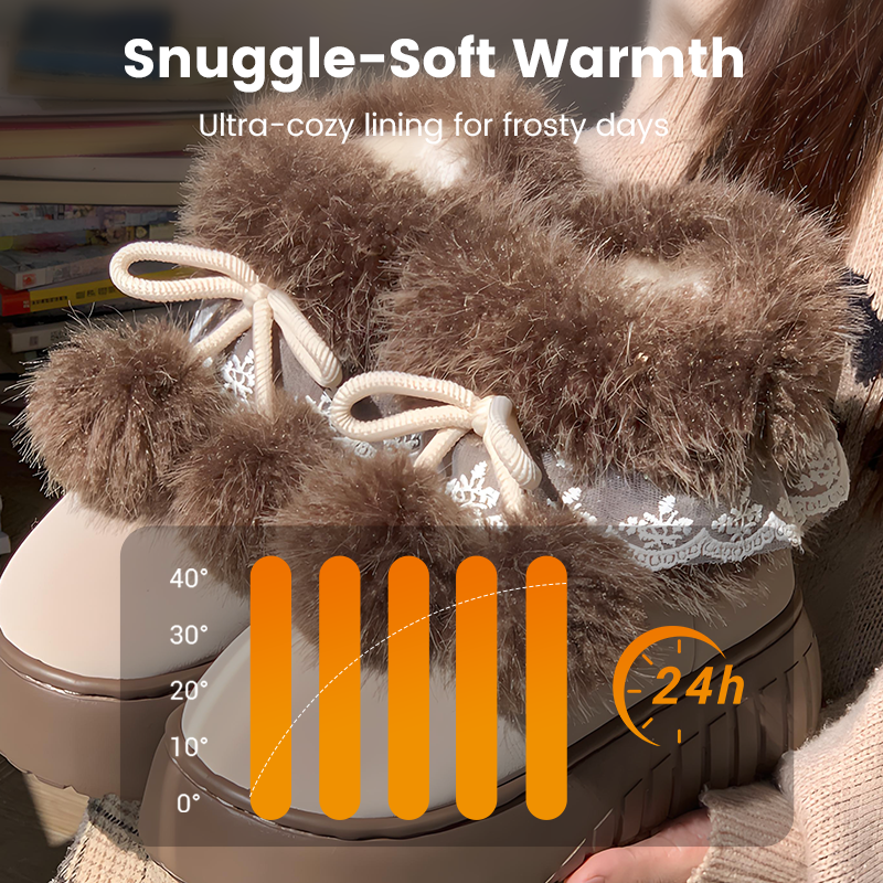 Lämpimät platform-tossut pompomeilla