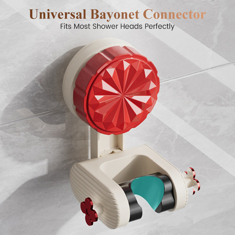 Kylpyhuoneen itsekiinnittyvä suihkuteline