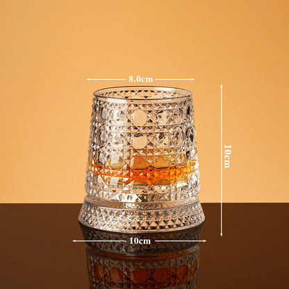 💎🥃Roterend Whiskyglas 360° – Luxe Kristalglas Draaibaar Tumbler Glas