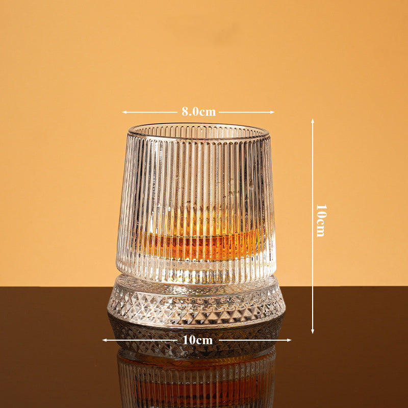 💎🥃Roterend Whiskyglas 360° – Luxe Kristalglas Draaibaar Tumbler Glas