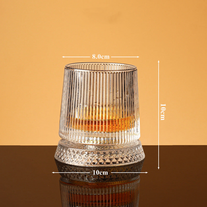 💎🥃Roterend Whiskyglas 360° – Luxe Kristalglas Draaibaar Tumbler Glas
