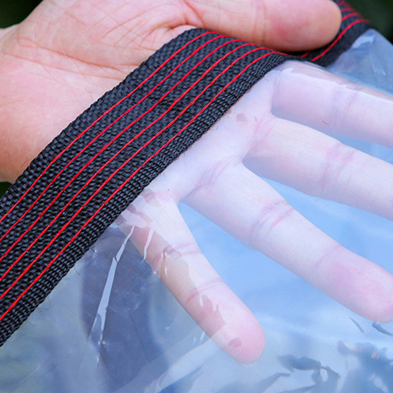 Extra sterk transparant waterdicht dekzeil | UV-bestendig, scheurbestendig