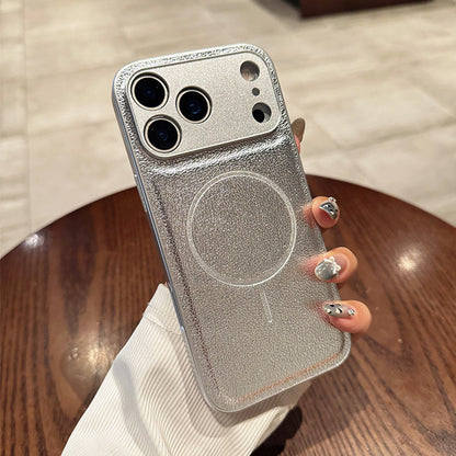 MagSafe Hoesje voor iPhone [12 t/m 17] - Luxe Matte Afwerking - Vingerafdrukwerend & Anti-Vette Laag