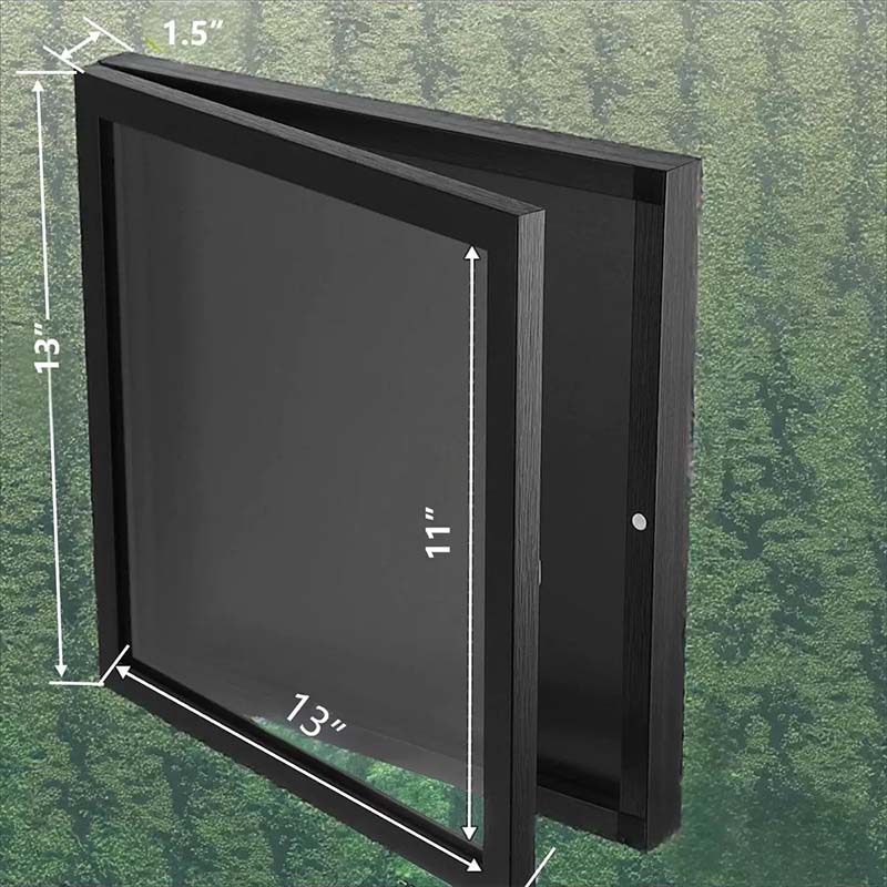 Houten lijst voor het presenteren van overhemden, met magneetsluiting
