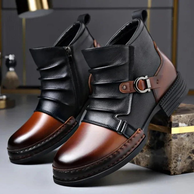 Heren Chelsea Boots - Stijlvolle Enkellaarzen (Premium Kunstleer).