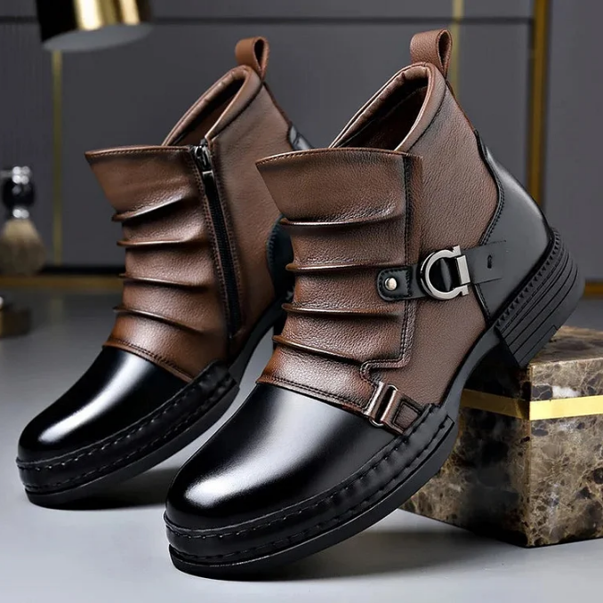 Heren Chelsea Boots - Stijlvolle Enkellaarzen (Premium Kunstleer).