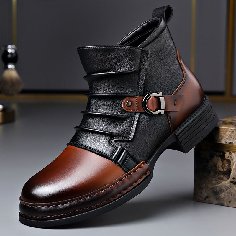 Heren Chelsea Boots - Stijlvolle Enkellaarzen (Premium Kunstleer).
