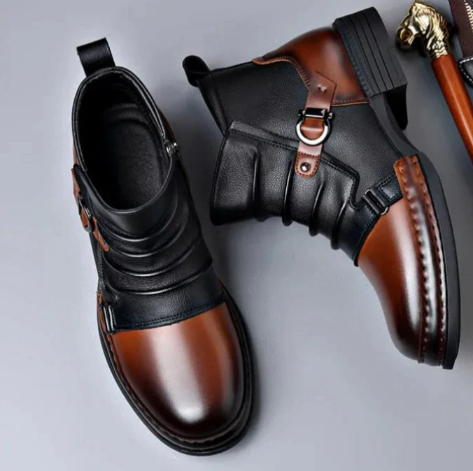Heren Chelsea Boots - Stijlvolle Enkellaarzen (Premium Kunstleer).