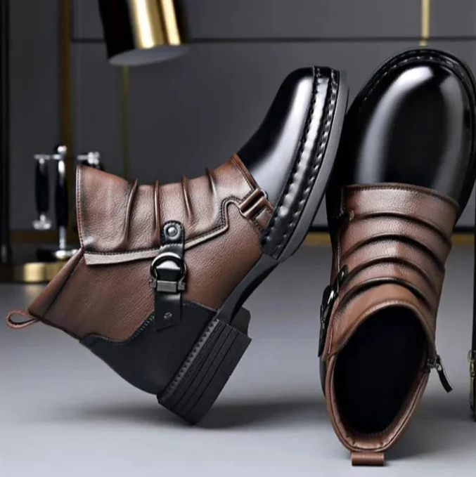 Heren Chelsea Boots - Stijlvolle Enkellaarzen (Premium Kunstleer).