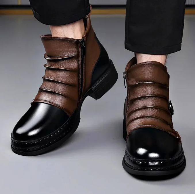 Heren Chelsea Boots - Stijlvolle Enkellaarzen (Premium Kunstleer).