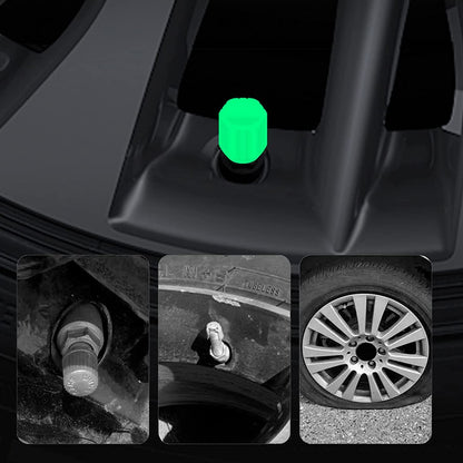 Glow in the Dark Ventieldopjes - Lichtgevend - Voor Fiets, Auto & Motor