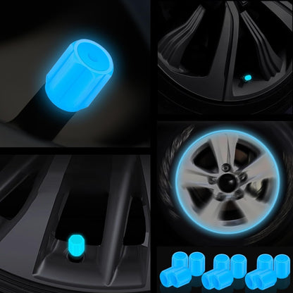 Glow in the Dark Ventieldopjes - Lichtgevend - Voor Fiets, Auto & Motor