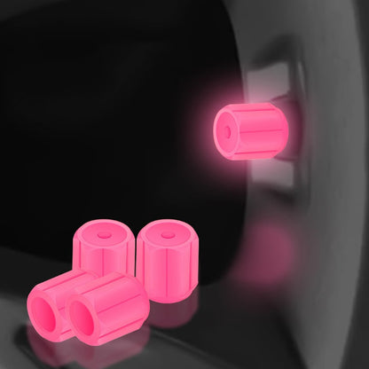 Glow in the Dark Ventieldopjes - Lichtgevend - Voor Fiets, Auto & Motor
