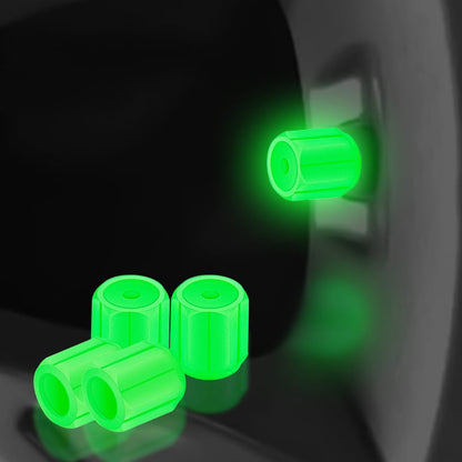 Glow in the Dark Ventieldopjes - Lichtgevend - Voor Fiets, Auto & Motor