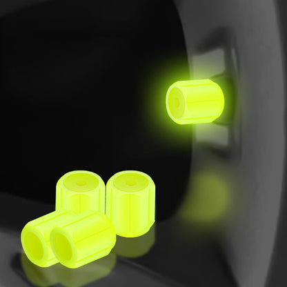 Glow in the Dark Ventieldopjes - Lichtgevend - Voor Fiets, Auto & Motor