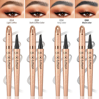 3D Microblading wenkbrauwpotlood met 4 punten