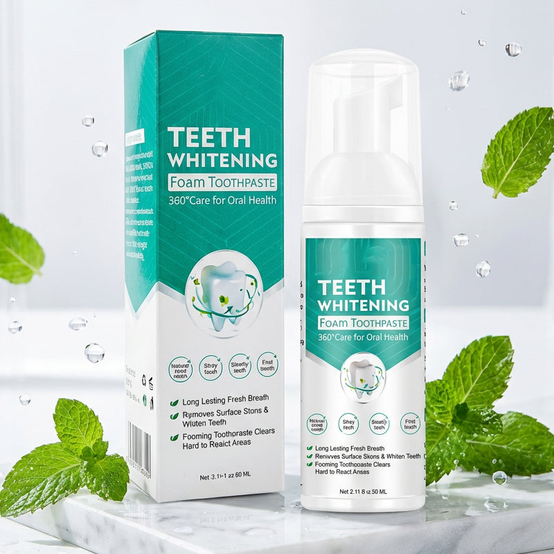 Whitening Tandpasta Schuim - 360° Deep Cleaning Mousse (Voor Frisse Adem).