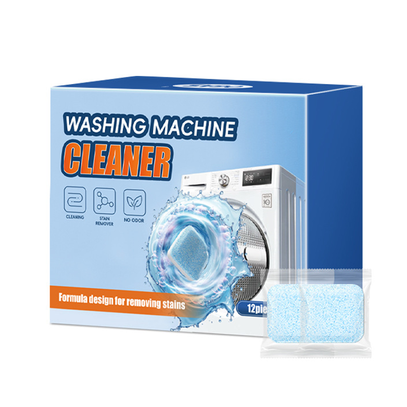 Wasmachine Reiniger Tabletten - Verwijdert Kalk & Vieze Geurtjes - Dieptereiniging - [Aantal, 12 stuks] - Universeel