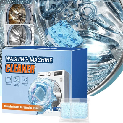 Wasmachine Reiniger Tabletten - Verwijdert Kalk & Vieze Geurtjes - Dieptereiniging - [Aantal, 12 stuks] - Universeel
