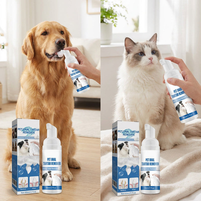 🐶🐱Tandsteenverwijderaar Schuim voor Honden