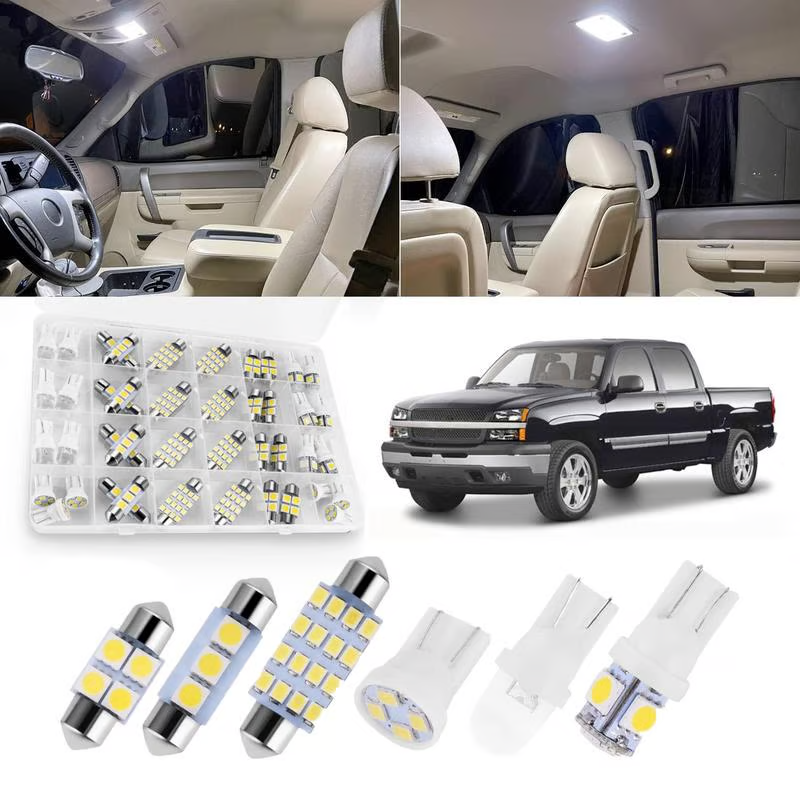 🚗💡42-Delige Auto Interieur Verlichting Set – Ultrabreed Wit Licht voor Plafondverlichting, Leeslampen en Kofferbakverlichting